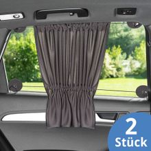 Universal Sunshade Slide & Shade with Curtain Function - Double Pack - Dark Grey