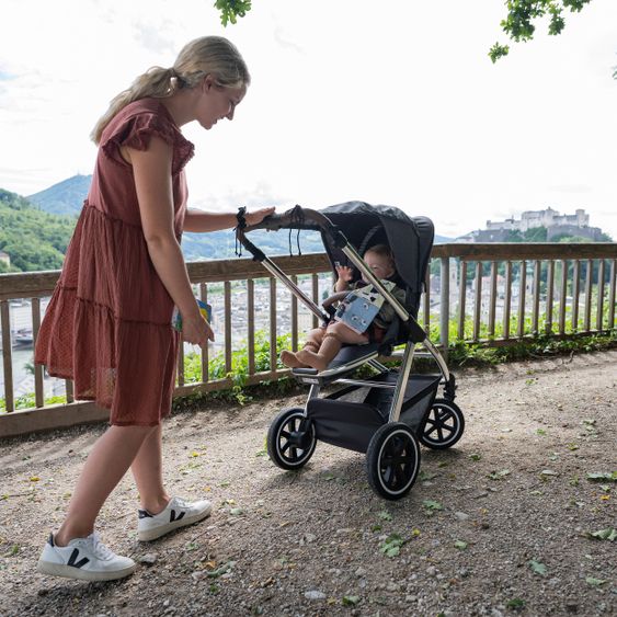 Zamboo Universal Sonnensegel Deluxe für Kinderwagen und Buggy - Grau