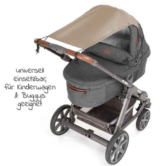 Zamboo Universal Sonnensegel für Kinderwagen - Beige