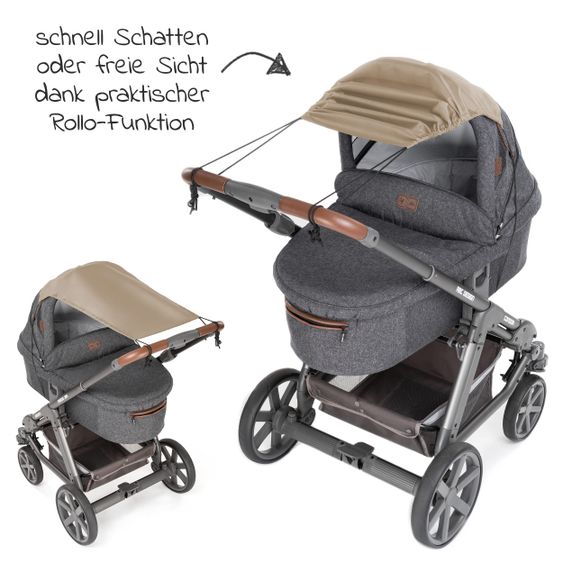 Zamboo Universal Sonnensegel für Kinderwagen - Beige