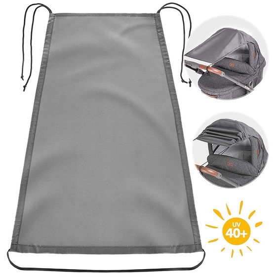 Zamboo Universal Sonnensegel für Kinderwagen und Buggy - Anthrazit