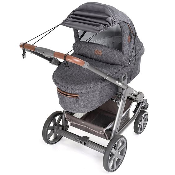 Zamboo Universal Sonnensegel für Kinderwagen und Buggy - Anthrazit