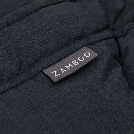 Zamboo Universal Thermo Fleece Footmuff with Fur Collar for Car Seat & Tub - Melange Dark Grey