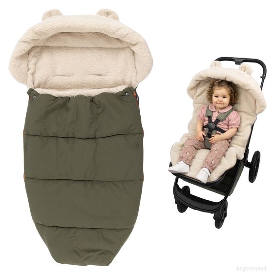 Zamboo Universal Fußsack für Kinderwagen & Buggy - Olivgrün