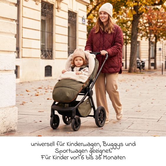 Zamboo Universal Fußsack für Kinderwagen & Buggy - Olivgrün