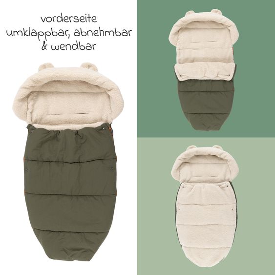 Zamboo Universal Fußsack für Kinderwagen & Buggy - Olivgrün