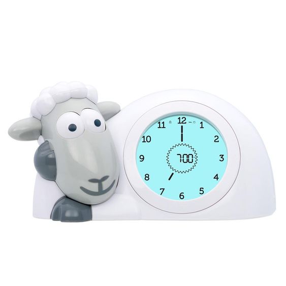 ZAZU Sleep Trainer & Night Light 2 in 1 Sam the Sheep - Grey