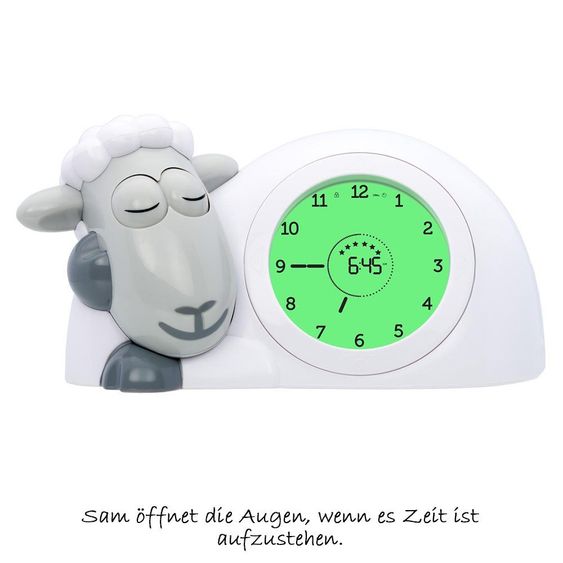 ZAZU Allenatore del sonno e luce notturna 2 in 1 Sam la pecora - Grigio