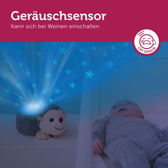 ZAZU Sternenprojektor mit Sound - Harry der Igel