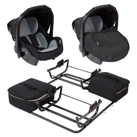 Zekiwa Babyschale Plus inkl. Adapter für Sport Duo / Sport Duo ZZ - Grau