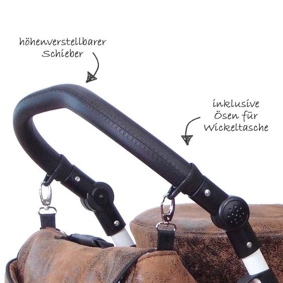 Zekiwa Passeggino Nature First - Look pelle antica