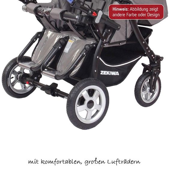 Zekiwa Geschwister- & Zwillingskinderwagen Duett Sport - Cappuccino