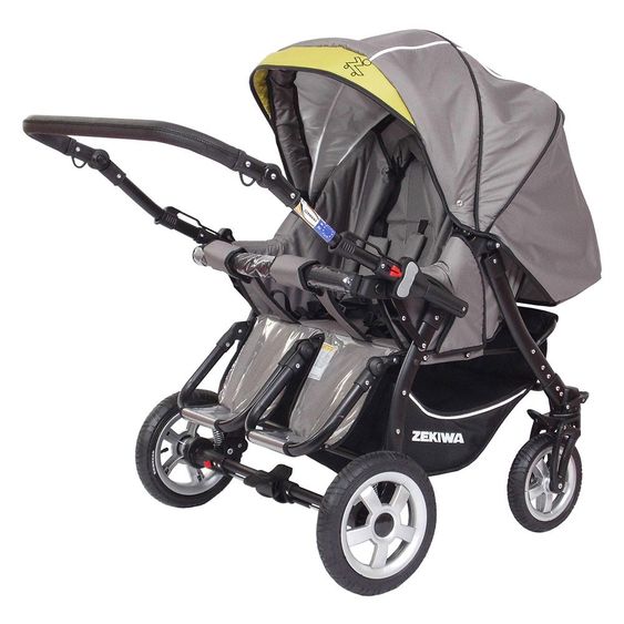 Zekiwa Geschwister- & Zwillingskinderwagen Duett Sport - Sand