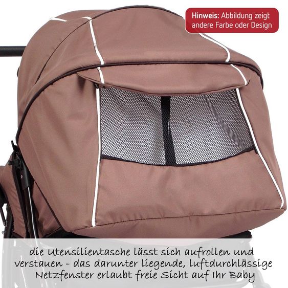 Zekiwa Geschwister- & Zwillingskinderwagen Duett Sport - Sand