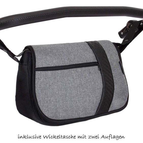 Zekiwa Geschwister- & Zwillingskinderwagen Sport Duo new Line - Dark Grey