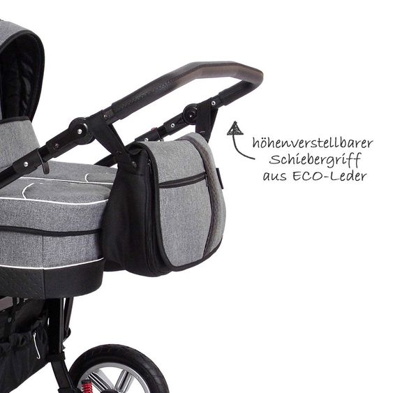 Zekiwa Geschwister- & Zwillingskinderwagen Sport Duo new Line - Dark Grey