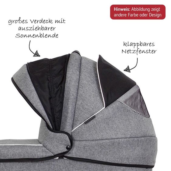 Zekiwa Geschwister- & Zwillingskinderwagen Sport Duo new Line - Dark Grey