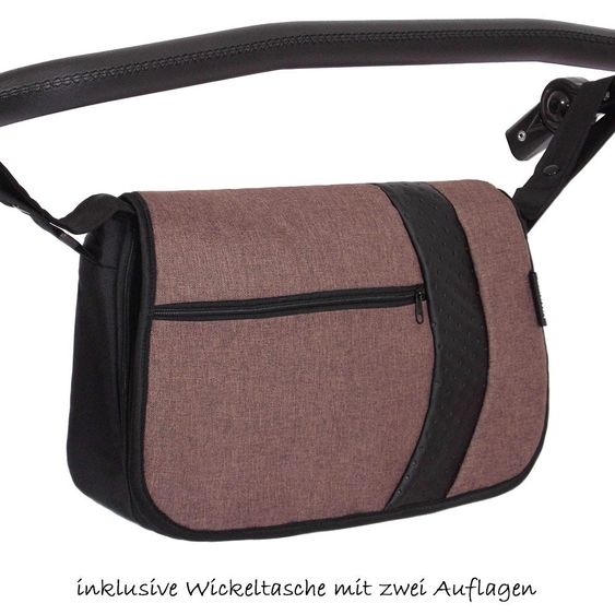 Zekiwa Geschwister- & Zwillingskinderwagen Sport Duo New Line - Schoko