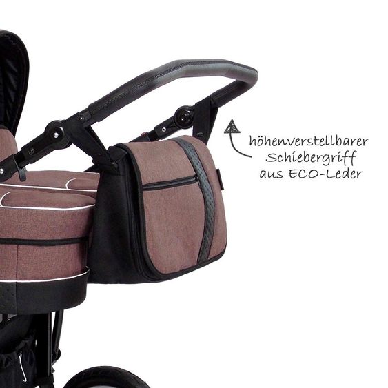 Zekiwa Geschwister- & Zwillingskinderwagen Sport Duo New Line - Schoko