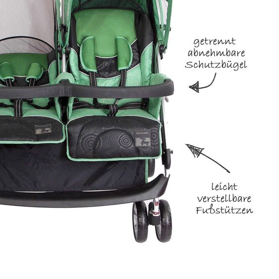 Zekiwa Passeggino Sibling Alu Twice - Verde