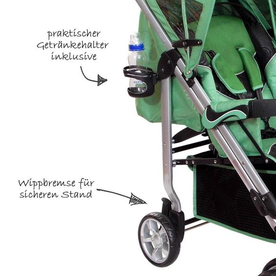 Zekiwa Passeggino Sibling Alu Twice - Verde
