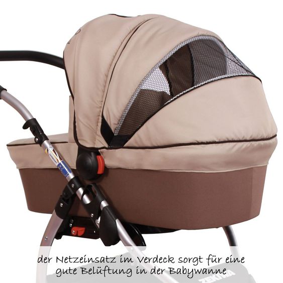 Zekiwa Kinderwagen-Set TriSet - Coffee