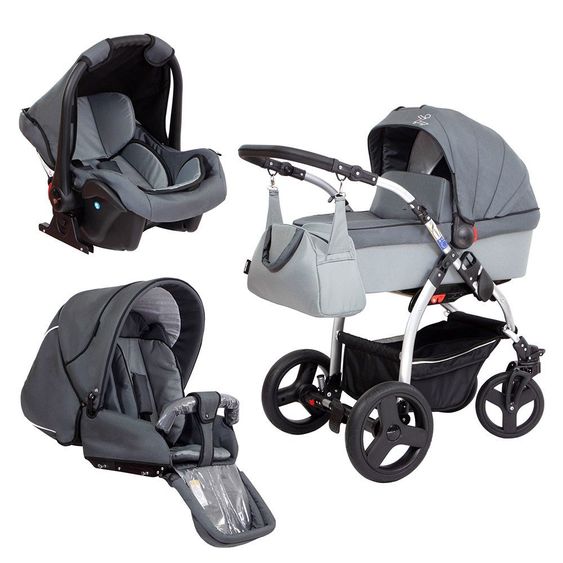 Zekiwa Stroller set TriSet - Dark Grey