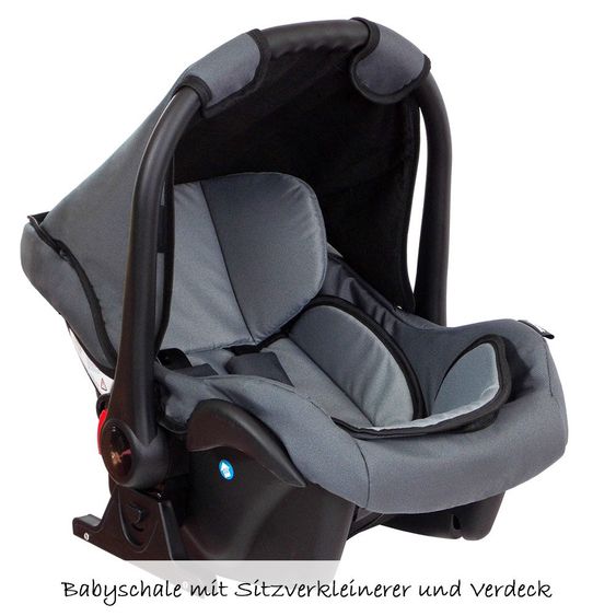 Zekiwa Stroller set TriSet - Dark Grey