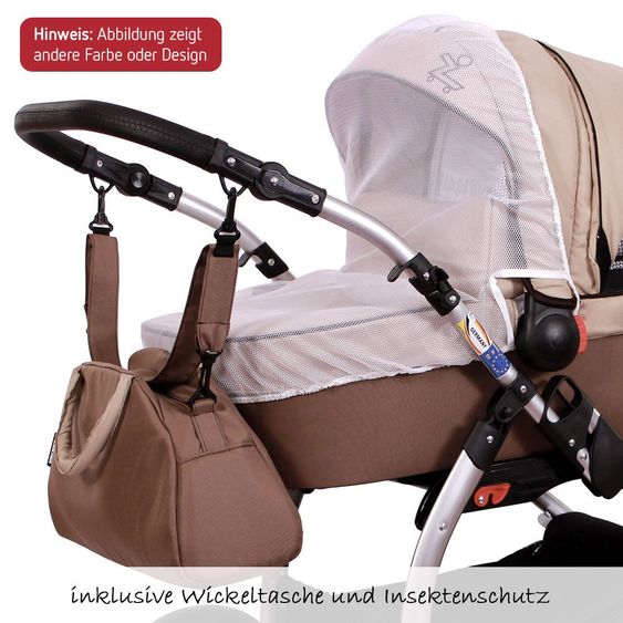 Zekiwa Kinderwagen-Set TriSet - Grau Grün