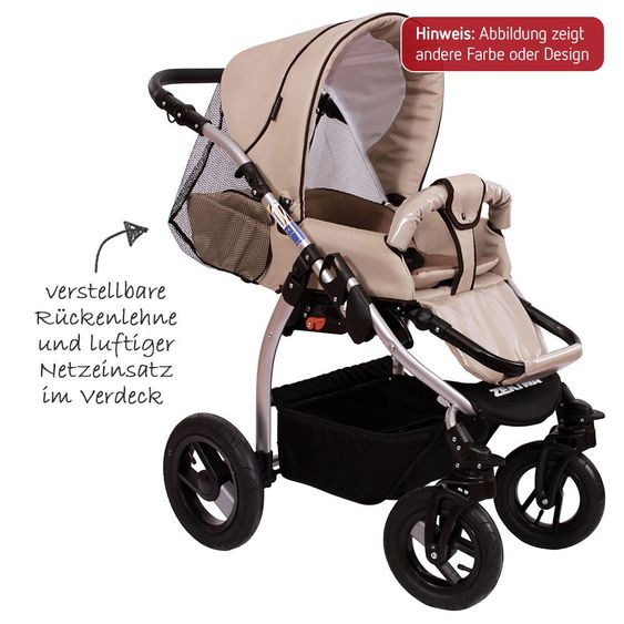Zekiwa Kinderwagen-Set TriSet - Grau Grün