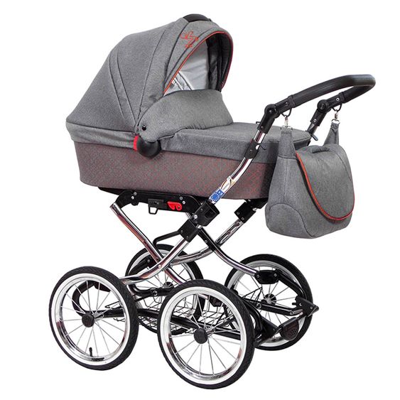 Zekiwa Kombi-Kinderwagen Luxus Complete - Brokat