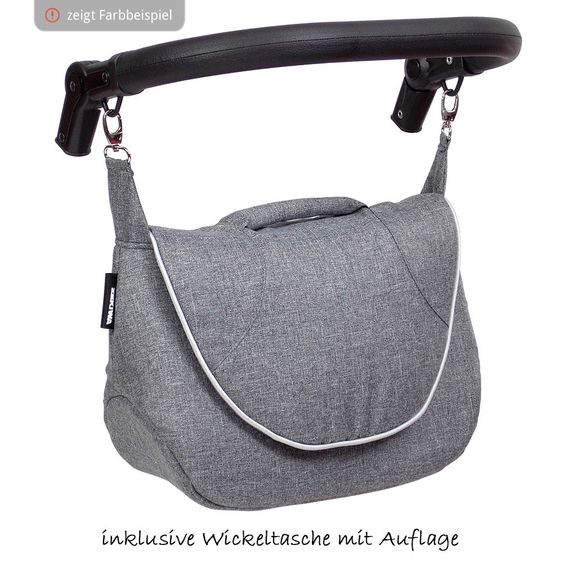 Zekiwa Kombi-Kinderwagen Luxus Complete - Brokat