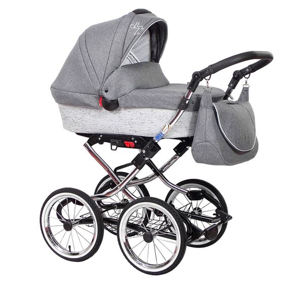 Zekiwa Kombi-Kinderwagen Luxus Complete - Granit