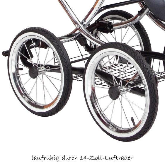 Zekiwa Kombi-Kinderwagen Luxus Complete - Granit