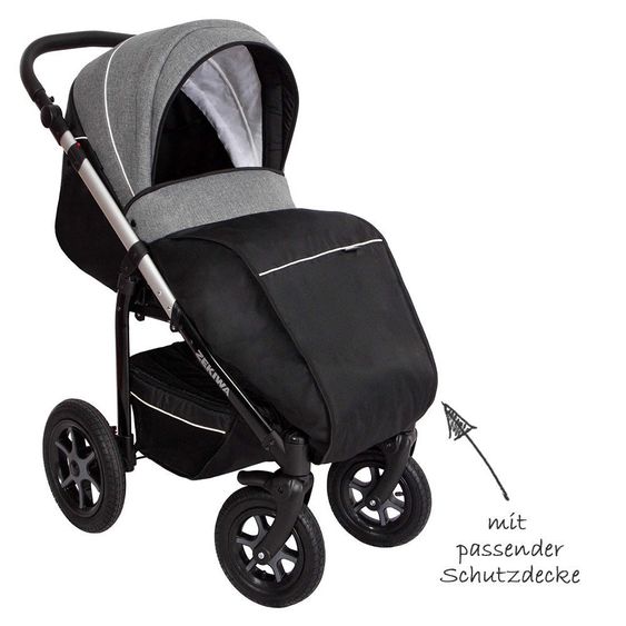 Zekiwa Kombi-Kinderwagen Saturn - Dark Grey