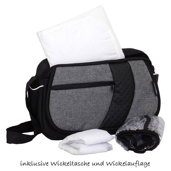 Zekiwa Kombi-Kinderwagen Saturn - Dark Grey
