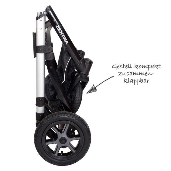 Zekiwa Kombi-Kinderwagen Saturn - Dark Grey
