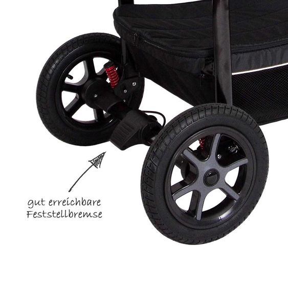 Zekiwa Kombi-Kinderwagen Saturn - Dark Grey