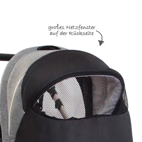 Zekiwa Kombi-Kinderwagen Saturn - Dark Grey