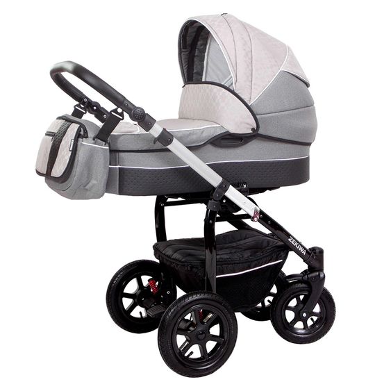 Zekiwa Kombi-Kinderwagen Saturn Premium - Karogitter Beige