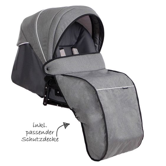 Zekiwa Kombi-Kinderwagen Saturn Premium - Karogitter Beige