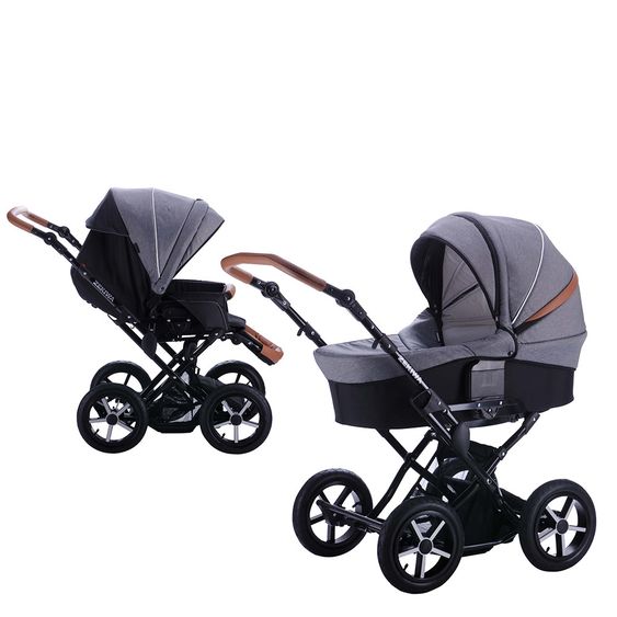 Zekiwa Kombi-Kinderwagen Touring Cross Exklusiv - Grey