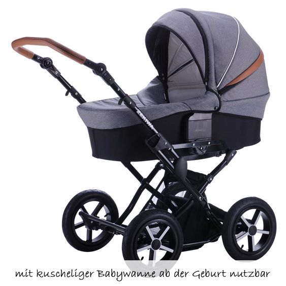 Zekiwa Kombi-Kinderwagen Touring Cross Exklusiv - Grey