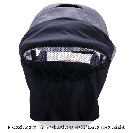 Zekiwa Kombi-Kinderwagen Touring Cross Exklusiv - Grey