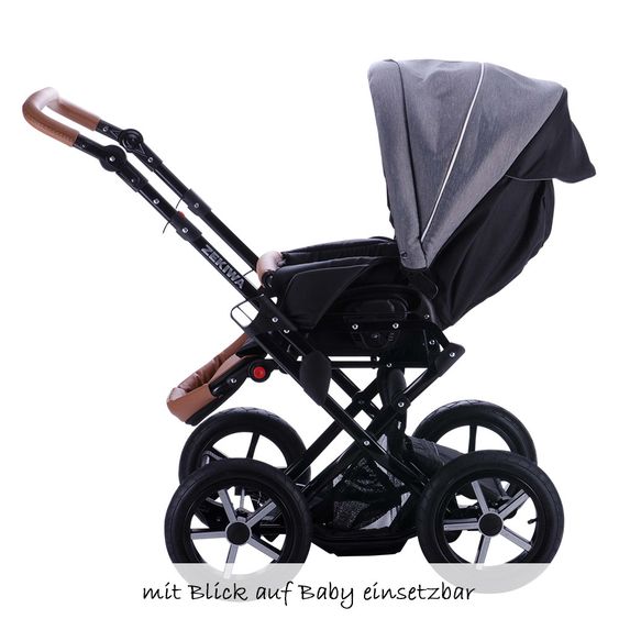 Zekiwa Kombi-Kinderwagen Touring Cross Exklusiv - Grey