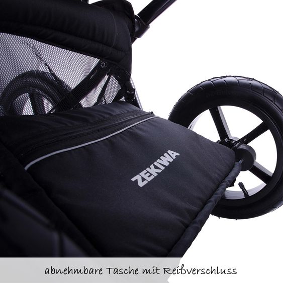 Zekiwa Kombi-Kinderwagen Touring Cross Exklusiv - Grey