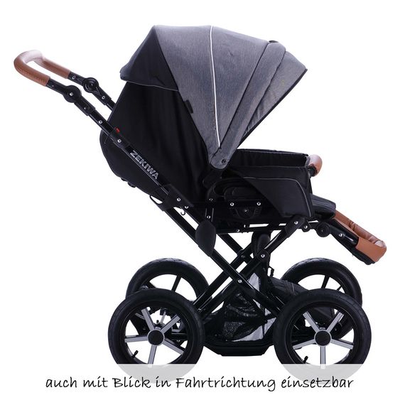 Zekiwa Kombi-Kinderwagen Touring Cross Exklusiv - Grey
