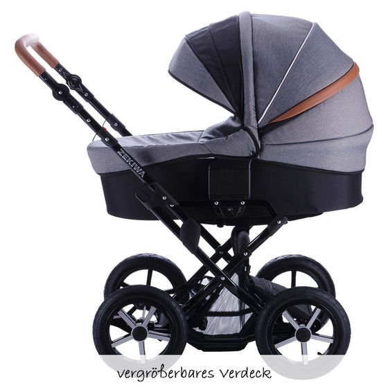 Zekiwa Kombi-Kinderwagen Touring Cross Exklusiv - Grey