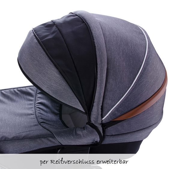 Zekiwa Kombi-Kinderwagen Touring Cross Exklusiv - Grey
