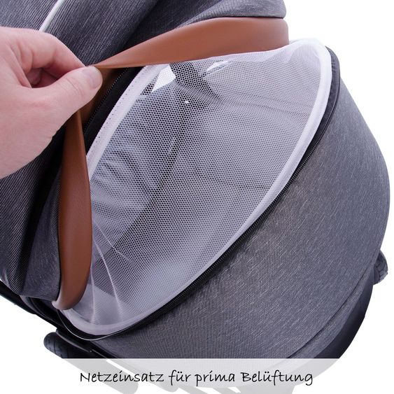 Zekiwa Kombi-Kinderwagen Touring Cross Exklusiv - Grey